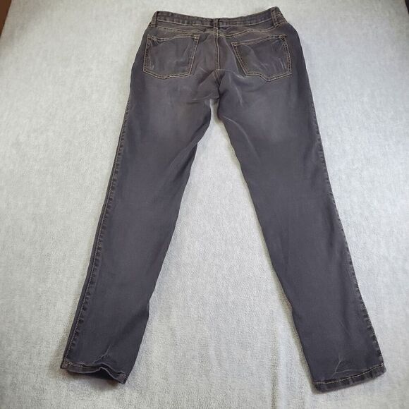 Blue Faith Jeans Womens 6 Black Skinny Straight Leg Denim - Picture 8 of 9